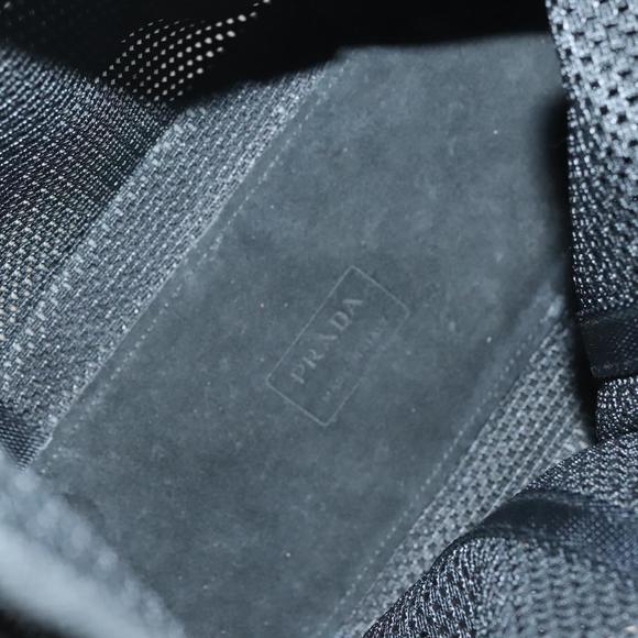 PRADA Tote Bag Nylon Black Silver Auth bs28227 - Picture 11 of 16